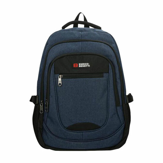 Enrico Benetti rugzak Hamburg navy - Laptop 17 inch