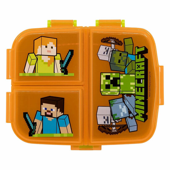 Minecraft lunchbox met 4 Compartimenten