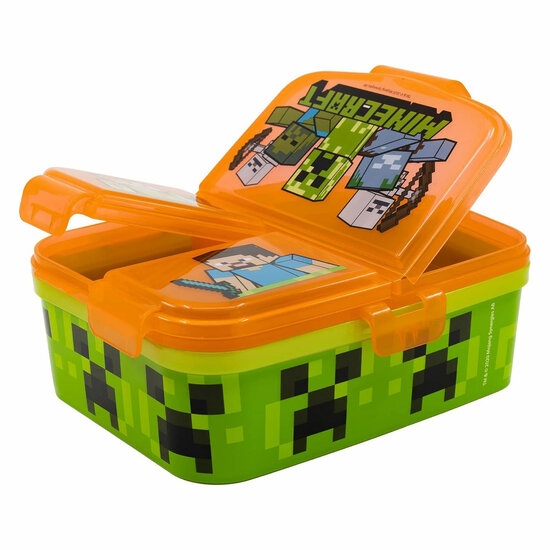 Minecraft lunchbox met 4 Compartimenten