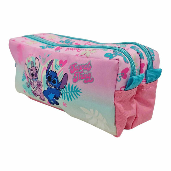 Stitch Love Etui met 2 Compartimenten
