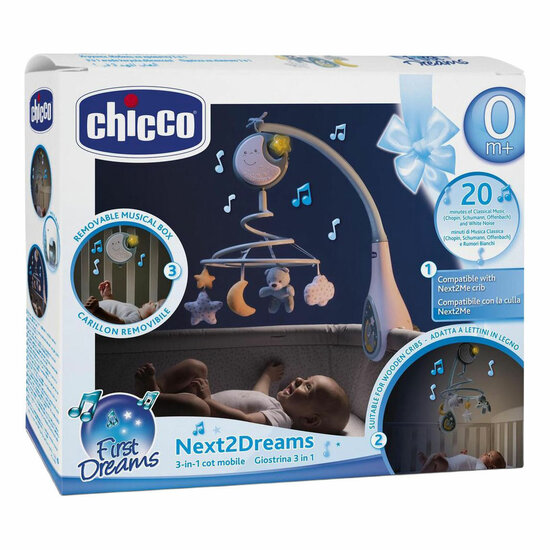 Next2Dreams 3-in-1 Muziekmobiel - Blauw