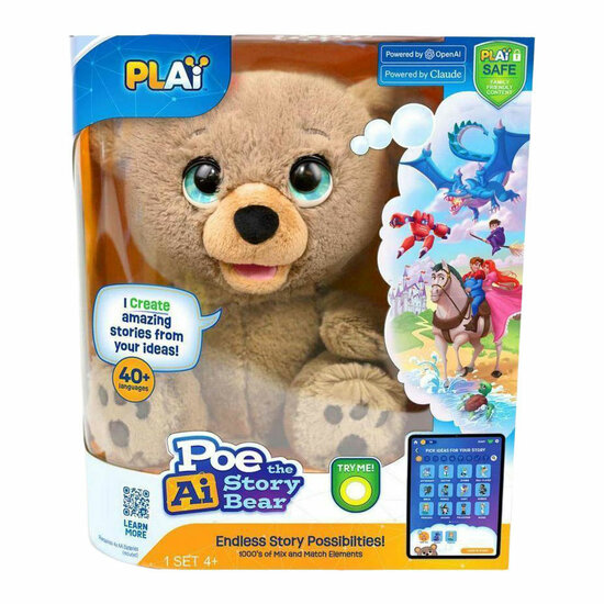 Poe de Interactieve AI Verhaaltjesbeer Knuffel
