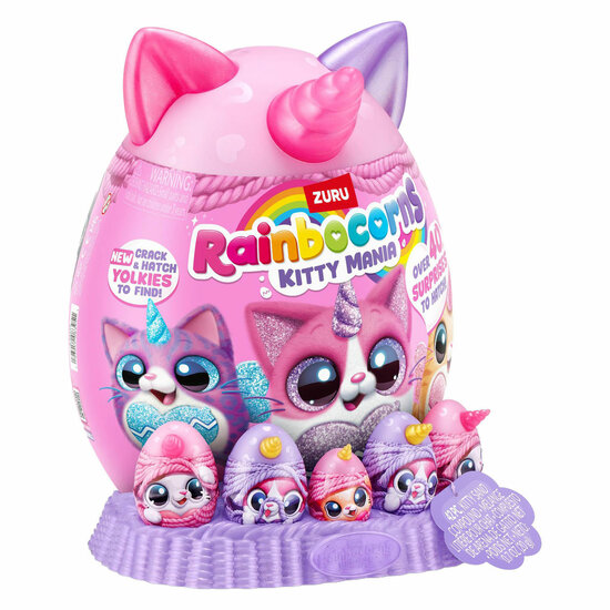 ZURU Rainbocorns Eggzania Kitty Mania Verrassingsei