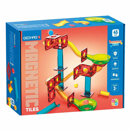 Geomag Magnetic Tiles Marble Run - 45dlg.
