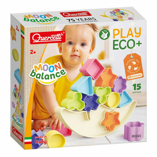 Quercetti PlayEco+ Balancerende Maan met Vormen