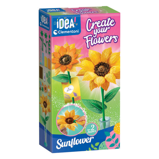 Clementoni Idea Maak Je Eigen Bloemen - Zonnebloem