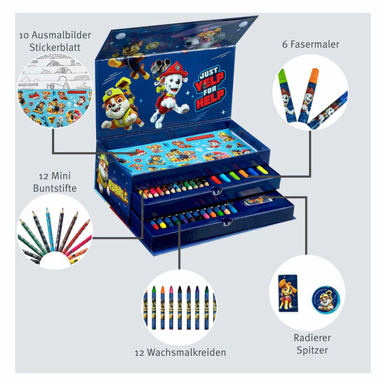 Kleurkoffer Paw Patrol - 44dlg.