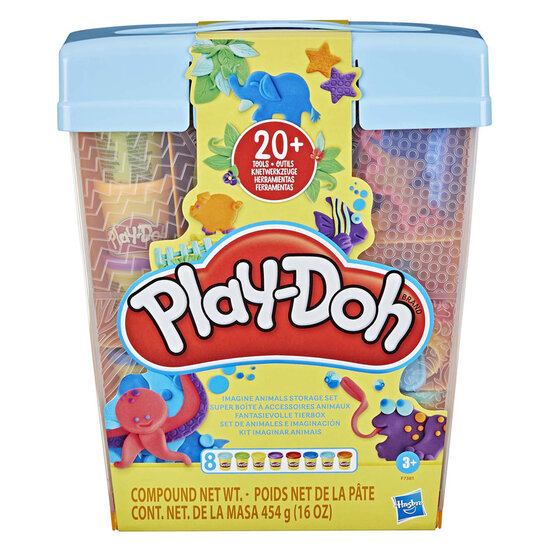 Play-Doh Fantasiedieren Opbergset - 8 Kleipotjes