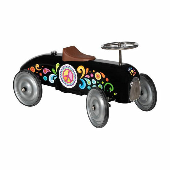 Goki Metalen Loopauto Zwart