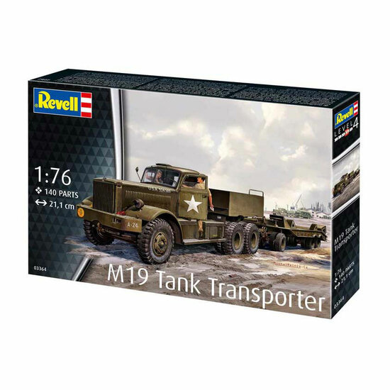Revell Modelbouwpakket - M19 Tank Transporter 1:76 - 140dlg.