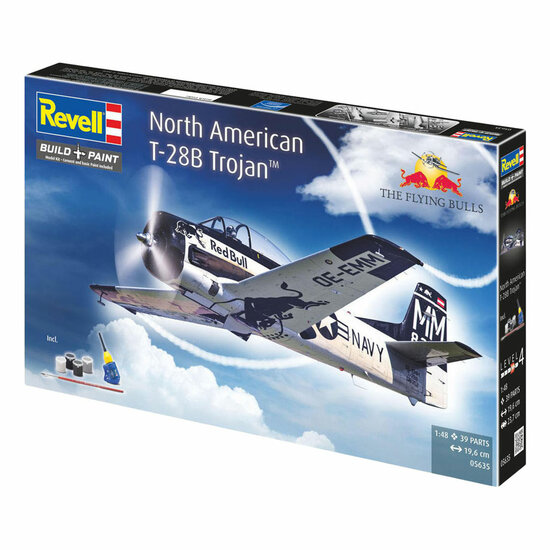 Revell Modelbouwpakket -  Gift Set T-28B Trojan: Flying Bulls 25th Anniv. 1:48