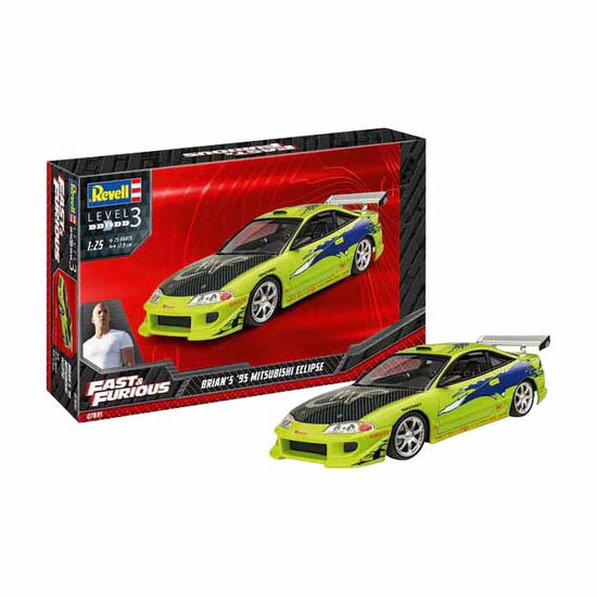 Revell Modelbouwpakket Fast &amp; Furious - Brian's 1995 Mitsubishi Eclipse 1:25 - 75dlg.