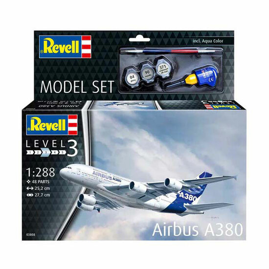 Revell Modelbouwpakket - Airbus A380 1:288 - 48dlg. - Incl. Basiskleuren Verf