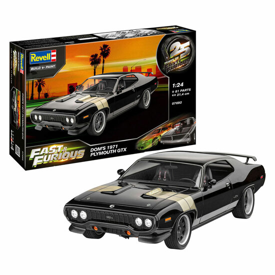 Revell Modelbouwpakket Fast &amp; Furious - Dominic's 1971 Plymouth GTX 1:24 - 81dlg.