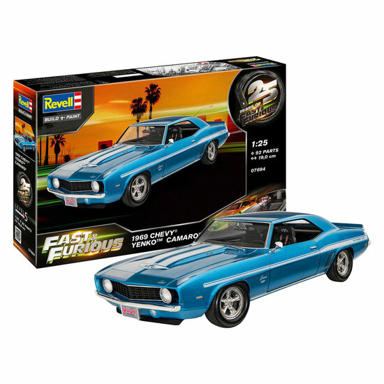 Revell Modelbouwpakket Fast &amp; Furious 1969 Chevy Camaro Yenko 1:25 - 92dlg.