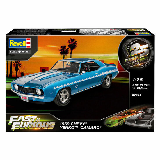 Revell Modelbouwpakket Fast &amp; Furious 1969 Chevy Camaro Yenko 1:25 - 92dlg.