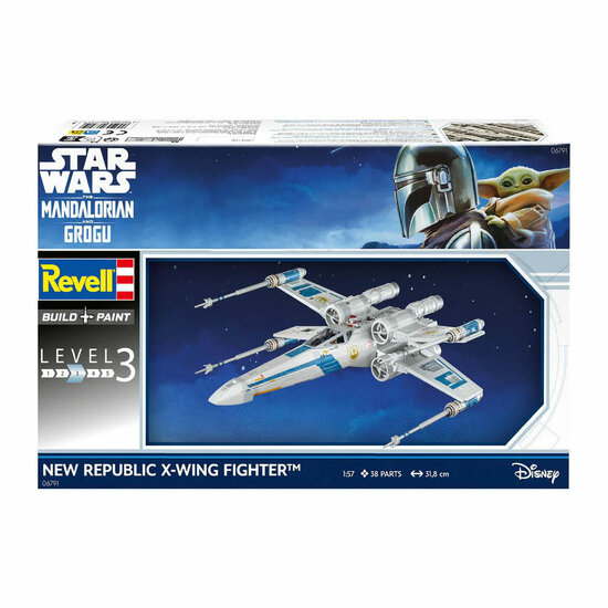 Revell Modelbouwpakket The Mandalorian and Grogu New Republic X-Wing Fighter 1:57 - 38dlg.