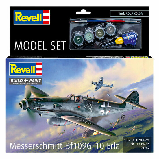 Revell Modelbouwpakket Model Set Messerschmitt Bf109G-10 Erla 1:32 - 147dlg.