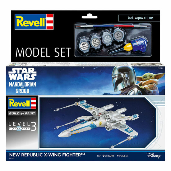 Revell Modelbouwpakket The Mandalorian and Grogu New Republic X-Wing Fighter 1:57 - 38dlg.