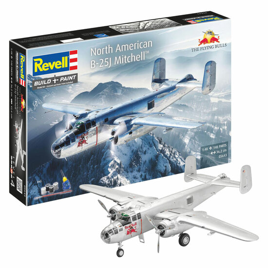 Revell Modelbouwpakket Gift Set B-25J Mitchell: Flying Bulls 1:48 - 148dlg.