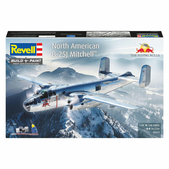 Revell Modelbouwpakket Gift Set B-25J Mitchell: Flying Bulls 1:48 - 148dlg.