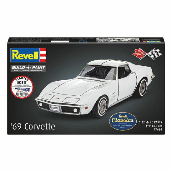 Revell Modelbouwpakket Starter Kit Corvette C3 1:32 - 20dlg.