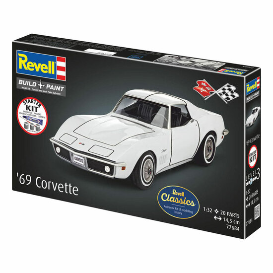 Revell Modelbouwpakket Starter Kit Corvette C3 1:32 - 20dlg.