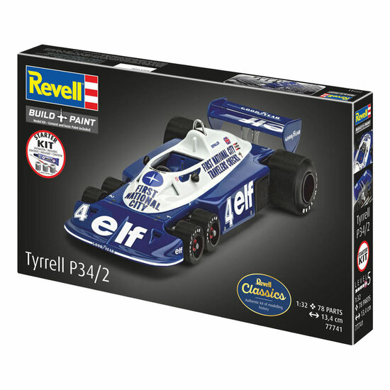 Revell Modelbouwpakket Starter Kit Tyrrell P34/2 6-Wheeler 1:32 - 105dlg.