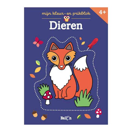 Mijn Kleur en Prikblok - Dieren