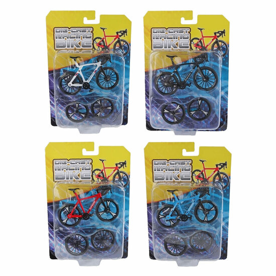 Metalen Racefiets met Reservewielen - 10cm