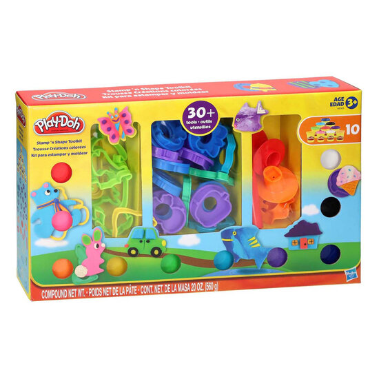 Play-Doh Toolkit met +30 Onderdelen &amp; 10 Kleipotjes