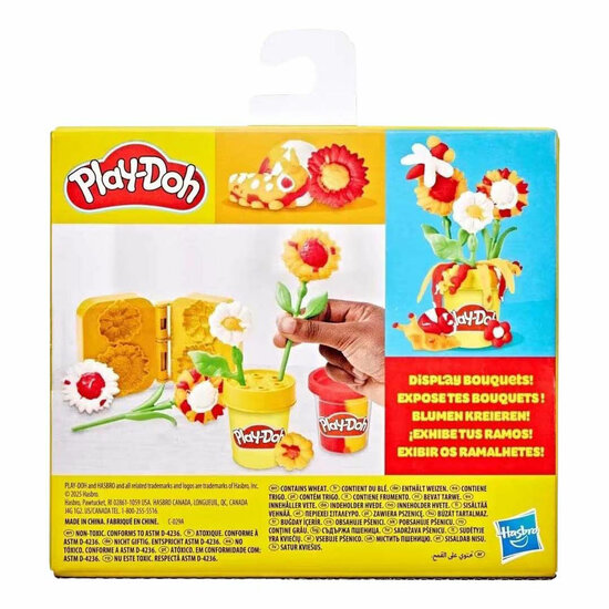 Play-Doh Lil Flowers Zonnebloemen en Madeliefjes - 2 Kleipotjes