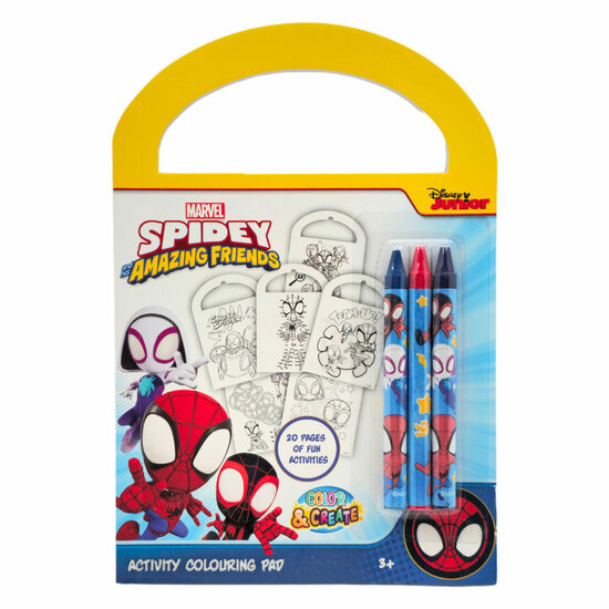 Spidey Activiteitenboek - incl. 3 Kleurpotloden