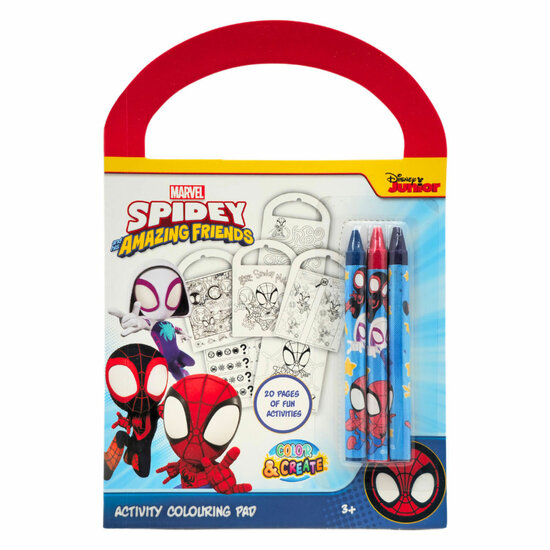 Spidey Activiteitenboek - incl. 3 Kleurpotloden