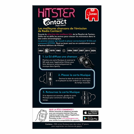 Jumbo Hitster Radio Contact Muziekspel
