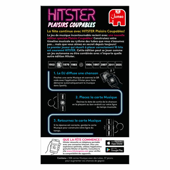 Jumbo Hitster Guilty Pleasures Muziekspel
