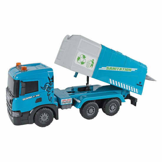 2-Play Scania Vrachtwagen Vuilniswagen Frictie met Licht en Geluid