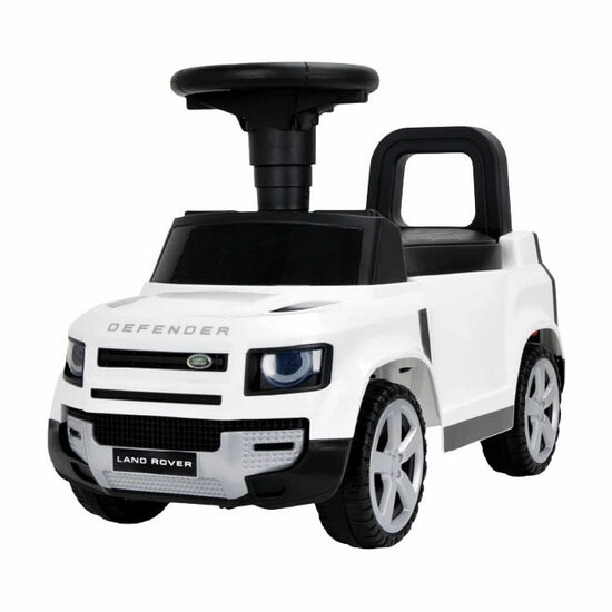Land Rover Loopauto Wit met Geluid - 67 cm