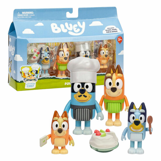 Bluey Dessert Speelset - 4 Figuren