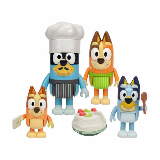 Bluey Dessert Speelset - 4 Figuren
