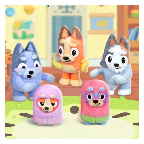Bluey Fuzzies Verzamelfiguren Verrassingsset - 3 Figuurtjes