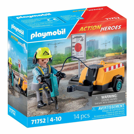 Playmobil Action Heroes Bouwvakker - 71752