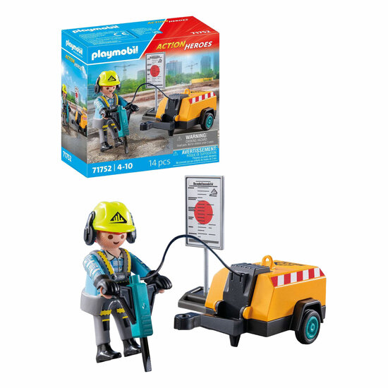 Playmobil Action Heroes Bouwvakker - 71752