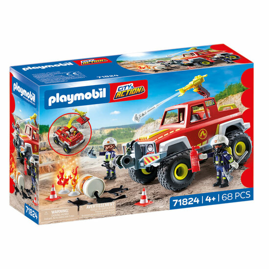Playmobil Action Heroes Brandweerwagen - 71824