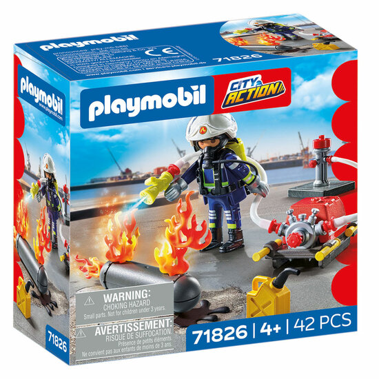 Playmobil Action Heroes Brandweerman met Waterpomp - 71826