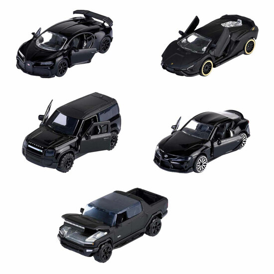 Majorette Black Edition Autoset, 5dlg.