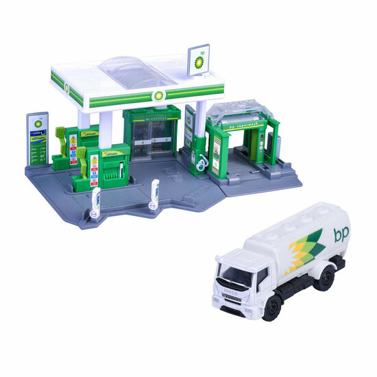 Majorette BP Tankstation met Voertuig