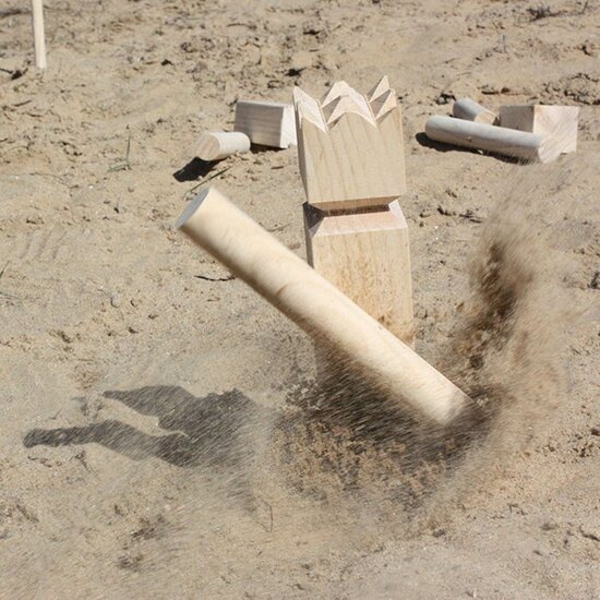 Kubb Viking Houten Werpspel - Foto 5