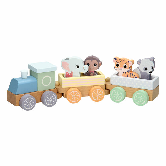 Joueco Houten Trein Wilde Dieren - Foto 5
