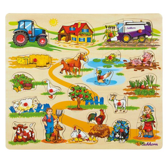 Eichhorn Houten Mega Noppenpuzzel - Foto 6